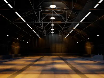 Military Hangar 3D model