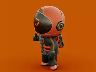 SPACE MAN-01 RIGGED 3D model
