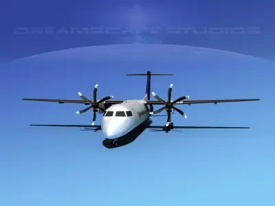 Dehaviland DHC-8 400 Orion Air Express 3D model