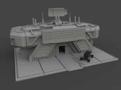RTS Command Center 3D model