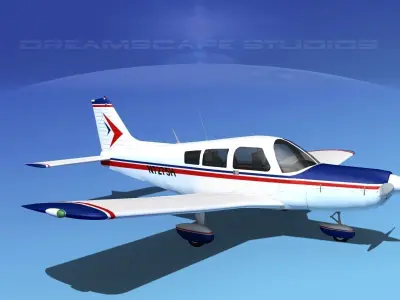 Piper PA-28-235 Cherokee  V12 3D model
