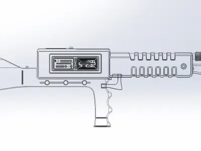 Battlestar Galactica Cylon Gun Basic Model 3D model