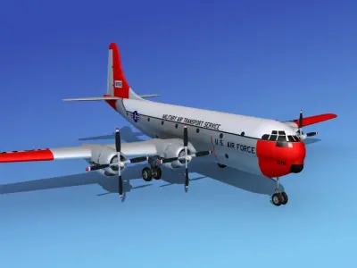Boeing C-97 Stratofreighter V03 3D model