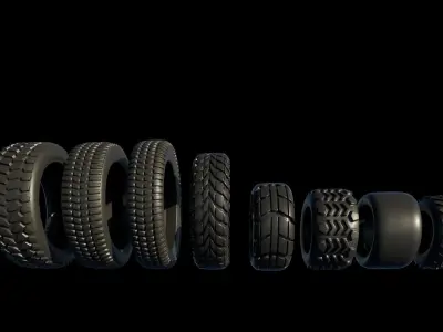Tire collection 3D model