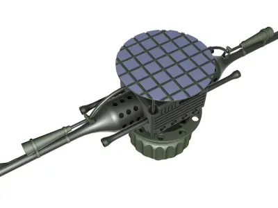 Automatic turret 3D model