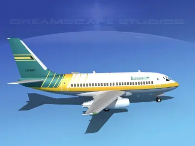 Boeing 737-100 Bahamasair 1 3D model
