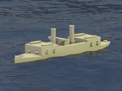 Brazilian Ironclad Cabral 3D print model