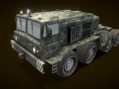 Military Vehicle SV Low-poly 3D model