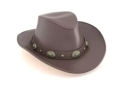 Cowboy Top Hat 3D model