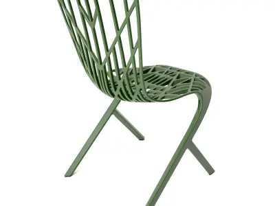 Knoll Aluminum Side Chair Free 3D model