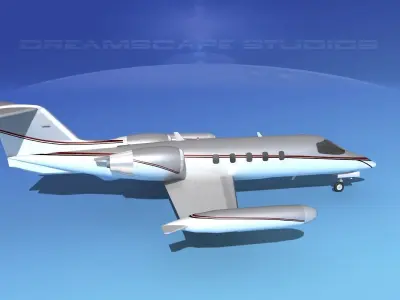 Gates Learjet 35 V02 3D model