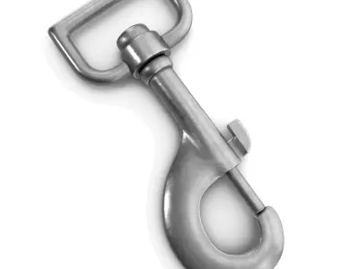 Carabiner metal latch 3D model
