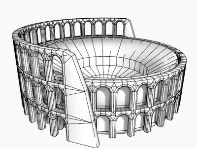 Simple Colosseum 3D model