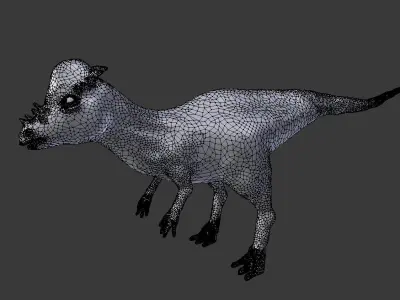 pachycephalosaurus dinosaur 3D model