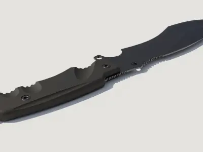 Military Knife 01 3D model