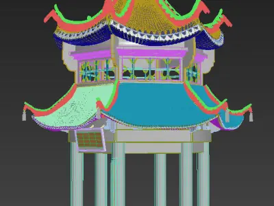 Chinese Pavilion V1 3D model