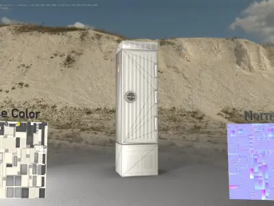 Electrical Distribution Cabinet 167 Low-poly 3D model