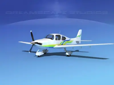 Cirrus SR22 V08 3D model