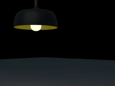 Furniture - PBR - Modern Ceramic Lamp - Ceiling Chandelier Free 3D model