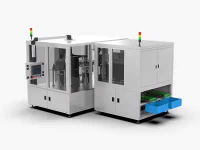 Automatic Bag Feeding Vacuum Packaging Machine 3D model