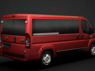 Ram Promaster Window Van 1500 LR 136WB 2020 3D model