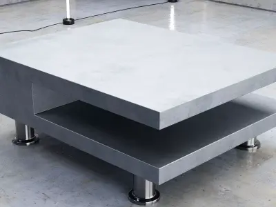 Metal Table Free low-poly 3D model
