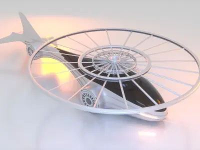 Futuristic Drone A 1 3D model