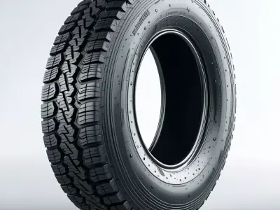 Realistic OffRoad Tire 3D Model Low-poly 3D model