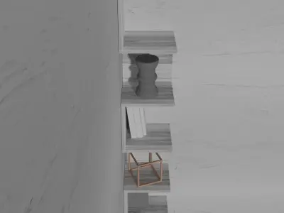 Corner shelf snake 3D model
