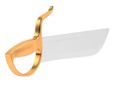 Butterfly Sword 01 3D model