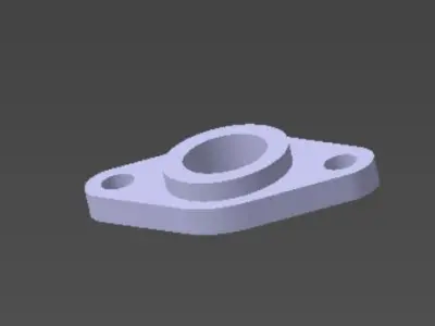 bearings holder D12dot7 B6 d5 3D print model
