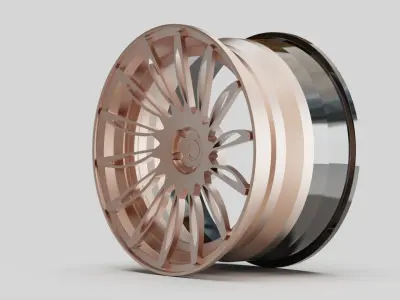 rims pink auto moto garage tuning  3D model