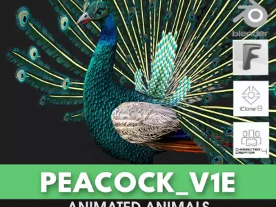 Peacock V1E 3D model