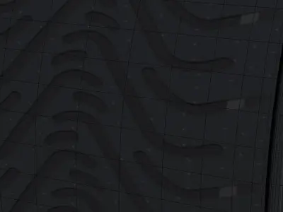 W06 Intermediate rear tyre Low-poly 3D model