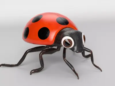 Cartoon Ladybug 3D model