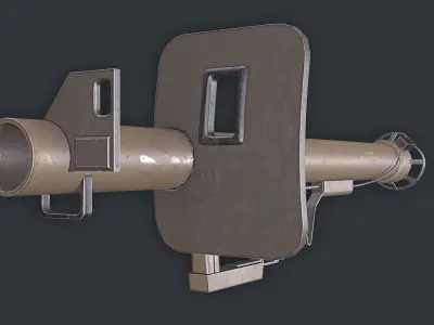 Rocket Launcher Game Ready 7   Low-poly 3D model