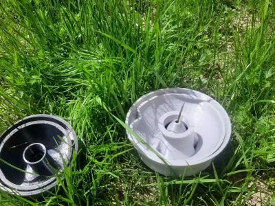 Double Planter Pots Free 3D print model