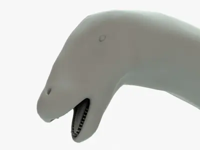 Brontosaurus Rigged Basemesh Low-poly 3D model