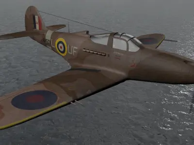 Bell Airacobra Mk-1 3D model