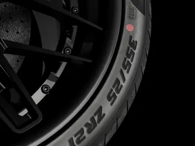 Pirelli P ZERO 355 25 ZR21 107Y Lambo Rear 3D model
