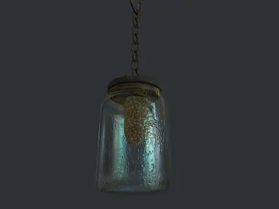 Bees Jar Animated 2 Low-poly 3D model