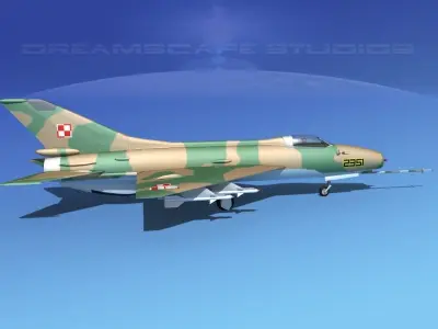 MIG-21 Fishbed V05 3D model