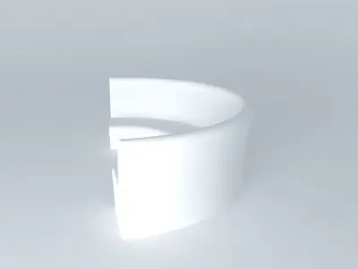 sofa curved bench Free 3D model