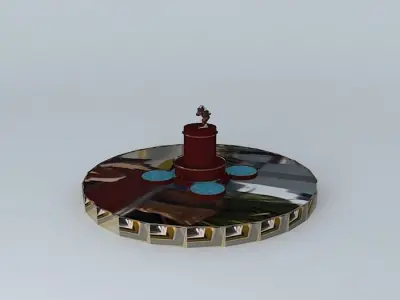 Pipila roundabout San Miguel de Allende 3D model