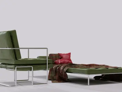 f-ds furniture set 2 chesterfield furniture Free 3D model