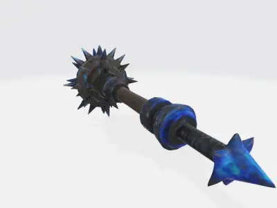 flail  Low-poly 3D model