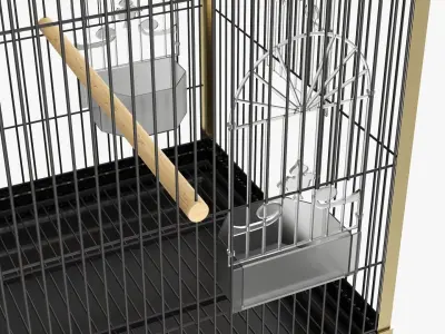Bird travel cage carrier 3D model