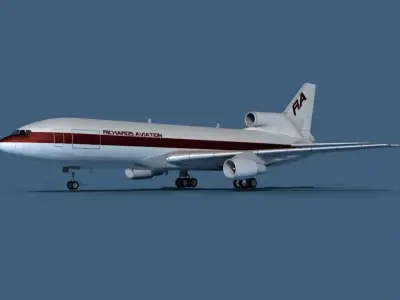 Lockheed L-1011-50 Richards Aviation 3D model