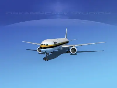 Boeing 777-300 MP Monarch Airlines 3D model