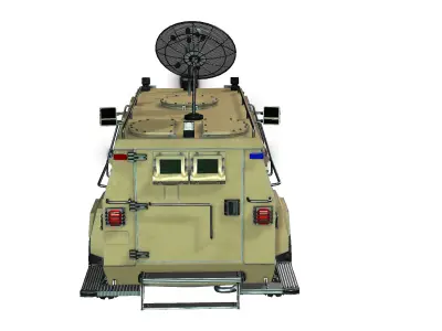 Armored Truck Low-poly 3D model